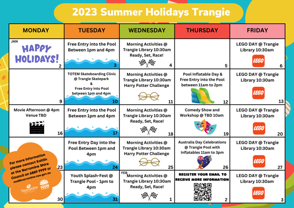 January 2023 School Holiday Activities - Trangie